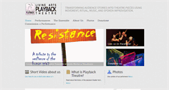 Desktop Screenshot of livingartsplayback.org